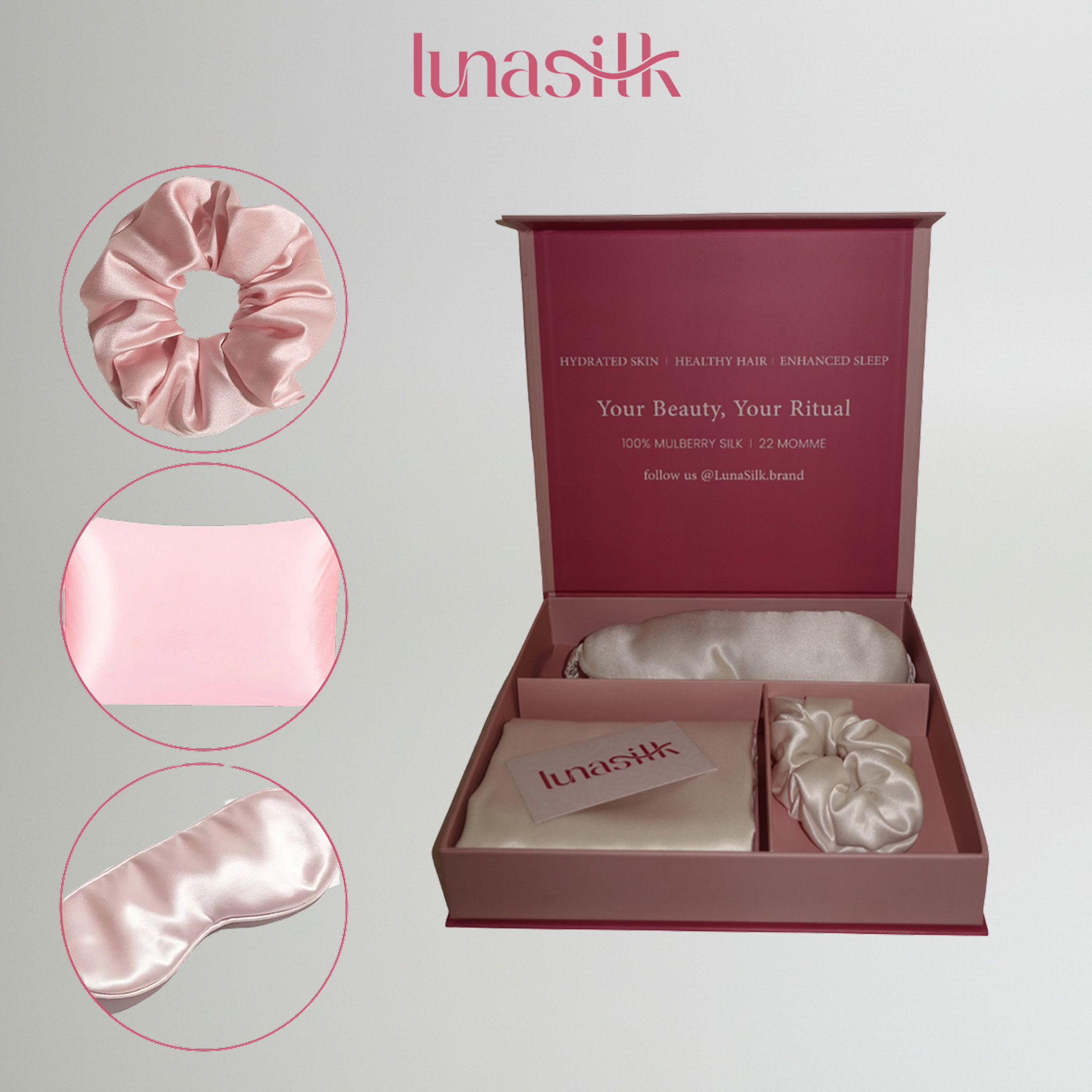 LunaSilk – Silkes-örngott som skyddar hud & hår