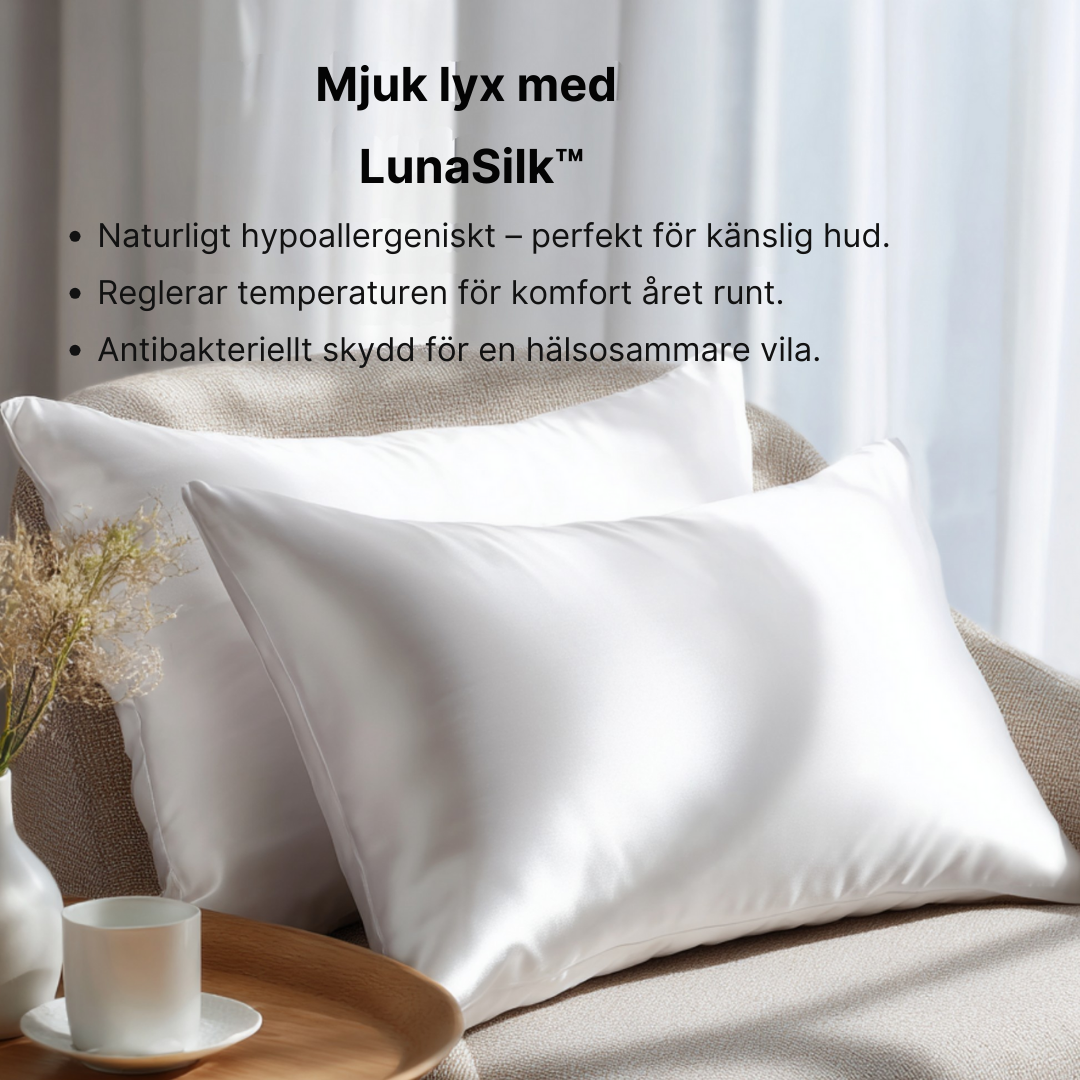 LunaSilk – Silkes-örngott som skyddar hud & hår